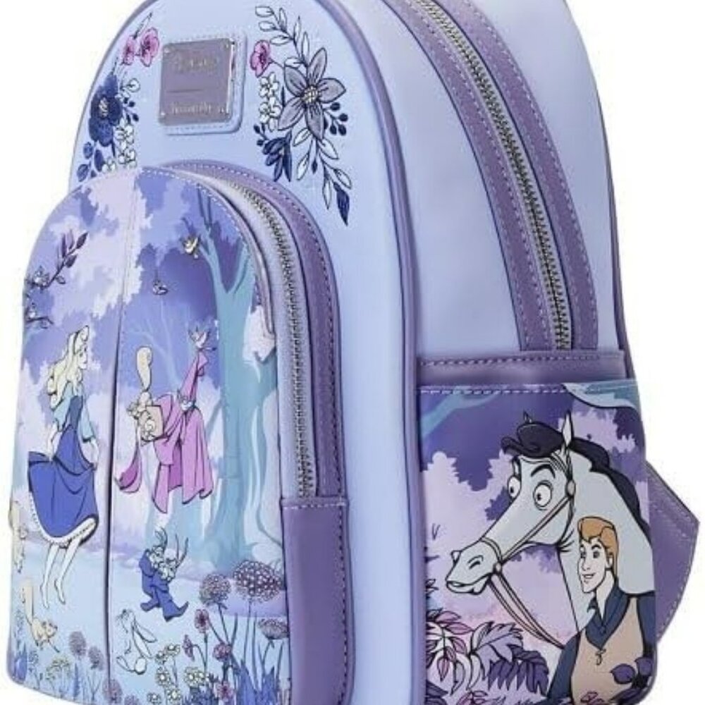 Loungefly Disney Sleeping Beauty 65th Anniversary Scene Mini Backpack NWT - Picture 3 of 8